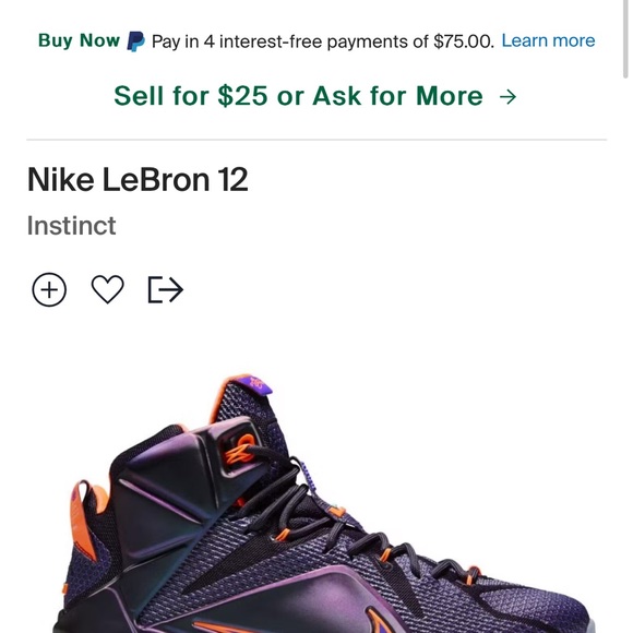 Nike Lebron 12 “instinct” size 12 - Picture 12 of 13